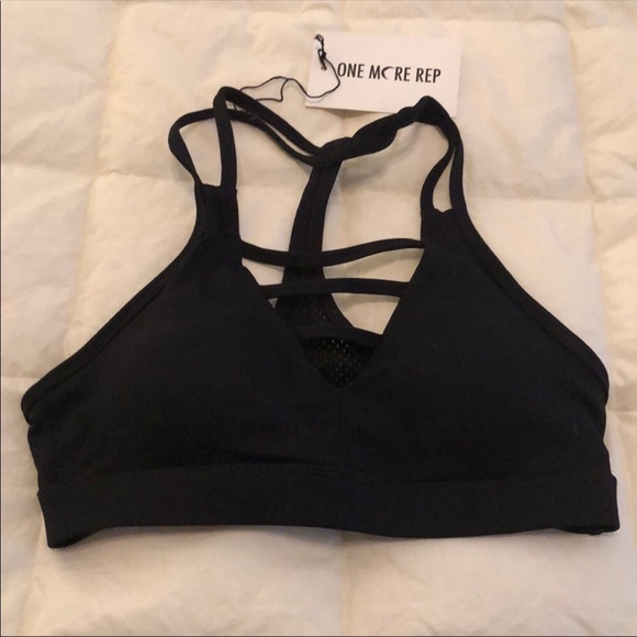 zyia black grid bra